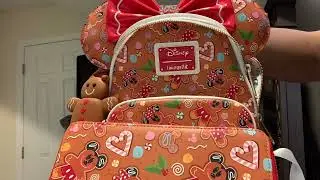 💗❤️💗 WHAT'S IN MY GINGERBREAD LOUNGEFLY BACKPACK 2022 💗❤️💗