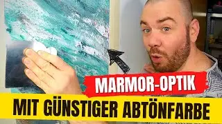 Marmor-Optik mit Abtönfarbe aus meiner Gesellenprüfung