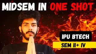 IPU BTECH Midsem 2025 in One-Shot for Sem 2 & 4🔥