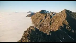 Aonach Eagach Ridge, a cloud inverted traverse...