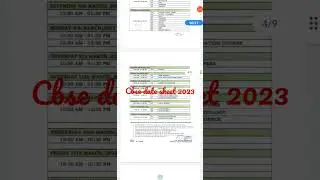 CBSE Date Sheet 2023 II CBSE Date Sheet 2023 Class 10th II CBSE Date Sheet 2023 Class 12th #shorts