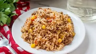 One- Pan Texas Hash | Beef and Rice Casserole