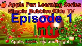 #shorts Apple Fun Learning Episode 1 Kids Songs, Quiz, Drawing & Jokes Simple Bubbles Kids TV