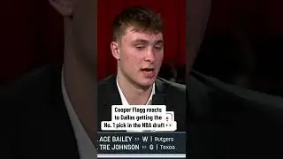 Cooper Flagg reacts to NBA Draft Lottery results
