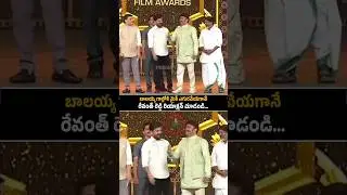 Balakrishna Throws Mic in the Air  While Standing Next To Revanth Reddy | Balayya | Gaddar Awards