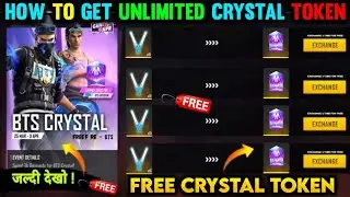 HOW TO EXCHANGE NEON STICK TOKEN TO BTS CRYSTAL TOKEN FF 🤔 | BTS CRYSTAL TOKEN EXCHANGE KAISE KAREN🤩