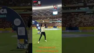 JOGADORES DO FLAMENGO COME&Ccedil;AM O AQUECIMENTO NO GRAMADO DA ARENA AMAZ&Ocirc;NIA. #flamengo #meng&atilde;o #mengo