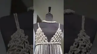 Makramee Top aus Strass Schnur 💎 Macrame Rhinestone Bra Top 💎 макраме лиф топ из стразового шнура