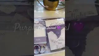 💜 SATISFYING JOURNALING ✨ CUTE MOON LIGHT PURPLE JOURNAL 💜 #shorts#art#journal#aesthetic#purple#moon