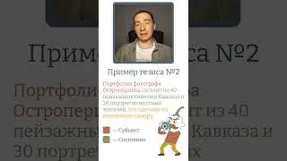 Пример тезиса №2
