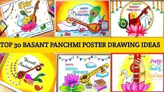 Vasant Panchami Drawing Ideas/Vasant Panchami Poster/Basant Panchami Drawing/Basant Panchami Poster 