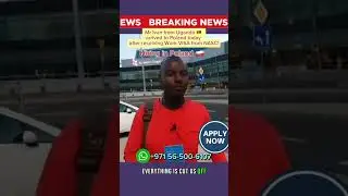 Poland Arrival Journey of NASC Applicant Mr.Ivan Ssepuya from Uganda 🇺🇬 | Work in Poland 🇵🇱