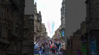 Red Arrows over Edinburgh. #aviation #redarrows #flypast