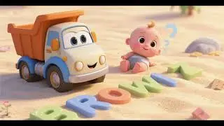 Baby Truck Dreams of Letters in the Sand | Nursery Rhymes & Kids Songs