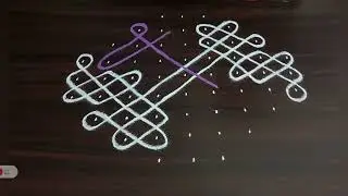 9dots Margazhi kolam Melikala, Chukkala muggulu Rangoli Sikku, Neli kolam @Jayanthiravikumarart