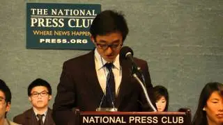 Josh Son KCC 2G Intern Leader Speech at National Press Club, Washington D.C. on July 27, 2011