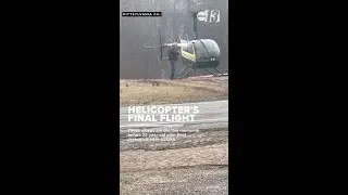 Helicopter videoed minutes before fatal crash