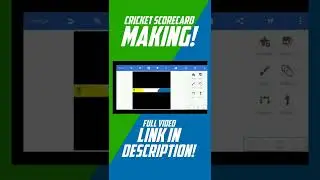 Cricket Scorecard Making #shorts #cricket #scorecard