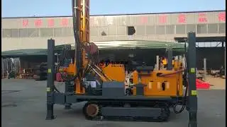 Diesel Engine Customized 350meters Pneumatic Borewell Machine Water Well Drilling