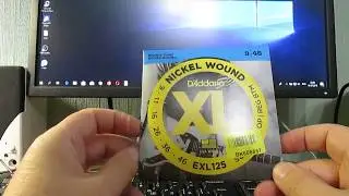 Распаковка: струны D'Addario EXL125 Nickel XL 9/46