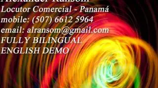 locutor comercial panama bilingue