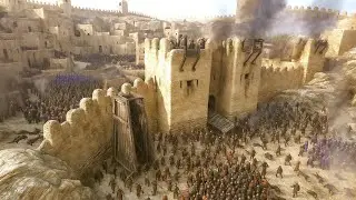 5000 Vlandians attacks 3000 Aserai - Castle Siege Battle | Mount & Blade 2 Bannerlord