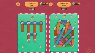 Wood Nuts & Bolts, Screw -Level 51 Easy & Hard I Gameplay