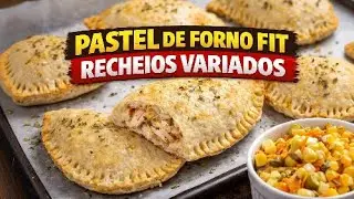 PASTEL DE FORNO FIT  RECEITA SAUD&Aacute;VEL. #pastelfit #receitafit #pasteldeforno #comidasaudavel