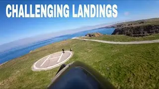 CHALLENGING LANDING: RC GLIDER flying at RAF old base