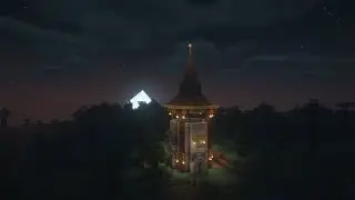 Minecraft Starter House: Spruce Forest Biome - Wizard Tower - One Chunk