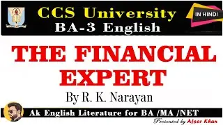 The Financial Expert by R K Narayan | The Financial Expert Summary in Hindi