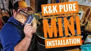 Установка гитарного звукоснимателя K&K Pure Mini