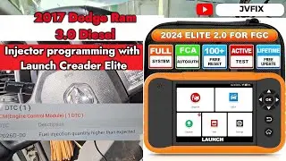 How i diagnosed and fixed code P026D-injector quantity on 2017 Dodge Ram 3.0 Diesel with Launch X431