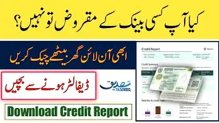 How To Check Credit Score in Pakistan | Defaulter List Check Karne Ka Tarika