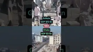 Kolkata vs Dhaka - 1982 to 2023 GDP Transformation - India GDP - Bangladesh Edit - Bangladesh GDP