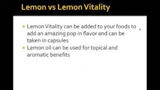 Lemon Vitality Oil & Lemon Oil