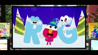 Elmo and the letters laughing