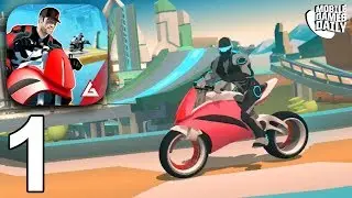 GRAVITY RIDER - Chapter 1 Athosic Canyon - Gameplay Walkthrough Part 1 (iOS Android)