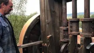 Blocking up the shafts on the stamp mill at California Gold in 2019