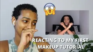 REACTING TO & RECREATING MY FIRST MAKEUP TUTORIAL | Lilian Tseggai