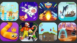 Bubbu, Cat Dash, Tank Stars, Hungry Shark Evolution, Snake.io Classic, Alphabet Shooter,