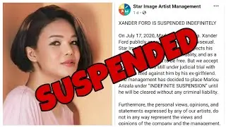 XANDER FORD SUSPENDED AT PAG MUMULTAHIN NG 500,000 PHP NG KANYANG TALENT AGENCY?!
