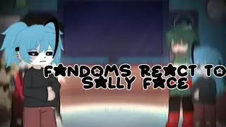 fandoms react to…||sally face|| 2/5 ||bxku.||