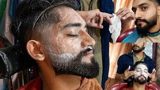 ASMR Barber Face massage - Traditional, Fast & Relaxing|| face massage step by step|| skin glowing 🤩