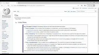 Wikipedia Tutorial Part 8 Article Page Redirects
