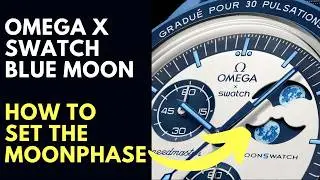 Как установить фазу Луны на часах Omega x Swatch Super Blue Moon