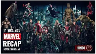MCU RECAP before Endgame Hindi | 11 years of MCU before Avengers:Endgame|[Explained in HINDI]