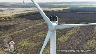 Аэросъемка Ульяновской ВЭС (Фортум/Fortum). Ветропарк.