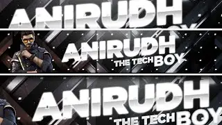 How To Make Banner For YouTube Channel  Like Me |  Anirudh GraphicZz