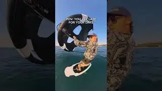 POV: Wingfoilers are late for their date!👆🤣